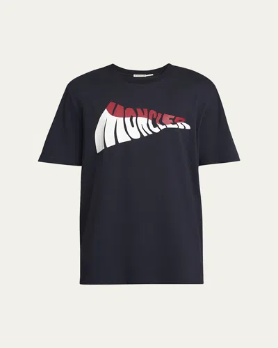 Moncler Men's Wavy Logo T-shirt