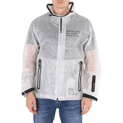 MONCLER MONCLER MEN'S WHITE DAY-NAMIC CRINKLED-SHELL HOODED RAIN JACKET