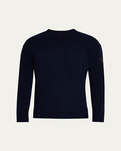 MONCLER MEN'S WOOL-CASHMERE SWEATER