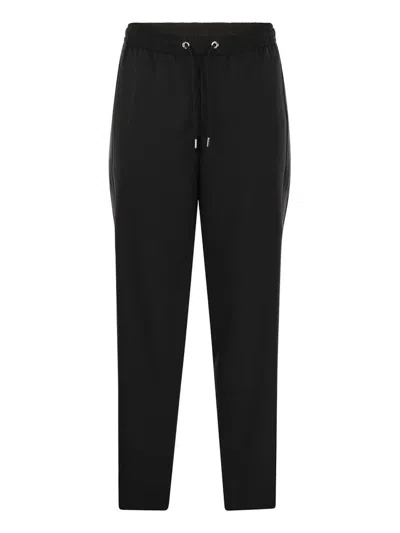 MONCLER MEN'S WOOL GABARDINE JOGGERS