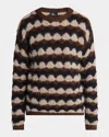Moncler Men's Wool Patterned Sweater In Multi