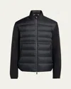 Moncler Mixed Media Quilted Puffer Cardigan