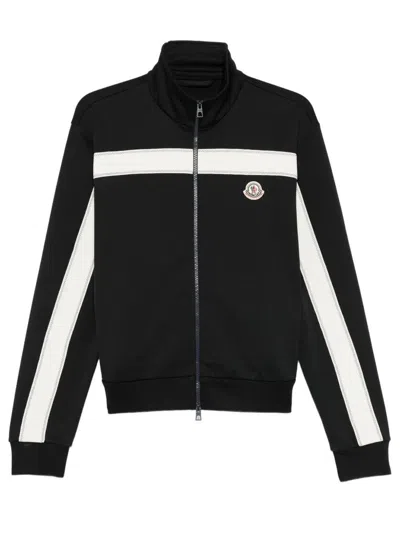 Moncler Men's Zip-up Cardigan For Spring/summer 2026 In Black