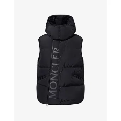 Moncler Mens Aeclaire Quilted Shell Gilet Black In Multi