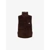 Moncler Mens Taupe Agen Sleeveless Corduroy Gilet In Brown