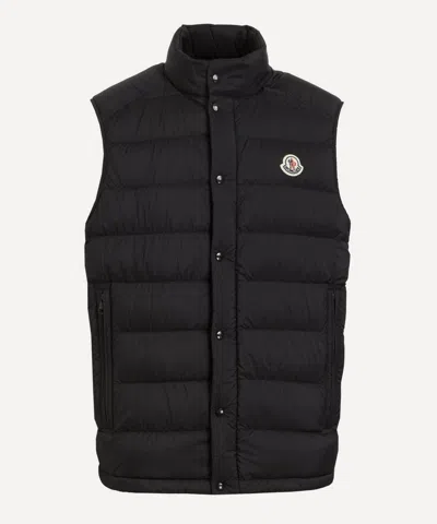 Moncler Mens Barthe Down Gilet In Black