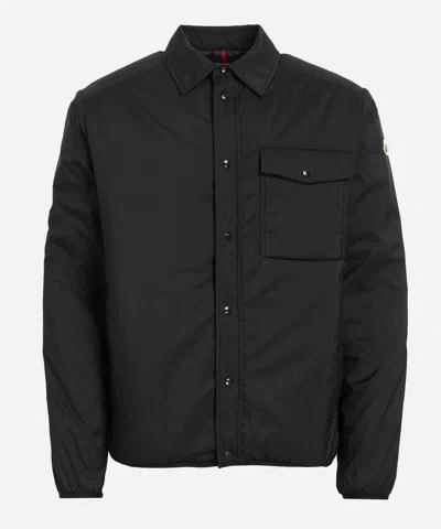 Moncler Mens Black Arpont Down Shirt Jacket In Multi
