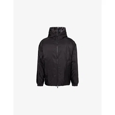 Moncler Mens Black Aubepine Nylon-down Jacket