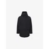 Moncler Mens Black Livradois Logo-patch Down Parka Jacket In Black