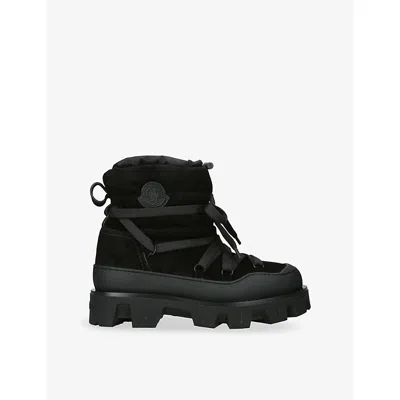 Moncler 45mm Lace-up Apres Boots In Black