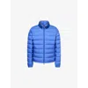 Moncler Mens Brendann Striped-trim Padded Jacket Blue In Multi