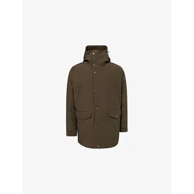 Moncler Mens Dark Green Livradois Logo-patch Down Parka Jacket
