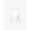 Moncler Mens Natural Laveraet Hooded Shell-down Jacket In White