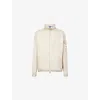Moncler Beige Logo Patch Jacket In Neutral