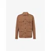 Moncler Amnicon Button-up Jacket In Brown