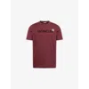 Moncler Mens Miscellaneous Flocked-logo Badge Short-sleeve Cotton-jersey T-shirt Xxl In Red