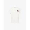 Moncler Cotton T-shirt With Ribbed Crew Neck And Signature Logo Patches In White