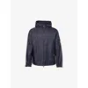 Moncler Etiache Hooded Windbreaker Jacket In Navy