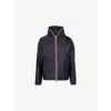 Moncler Zip-up Lightweight Jacket In Navy