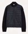 Moncler Cotton Padded Cardigan Zip In Black