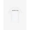 Moncler Logo T-shirt With Short Sleeves And Crew Neck In White