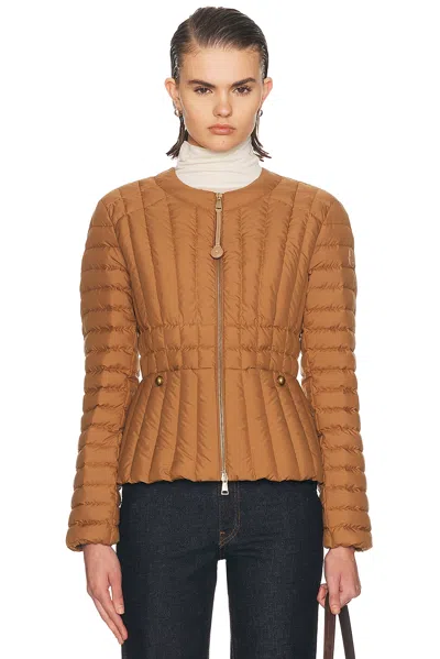 Moncler Menthe Jacket In Brown