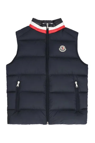 Moncler Kids' Merab Padded Bodywarmer In Blue