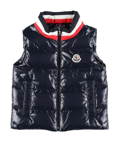 Moncler Merb Down Vest In Blue