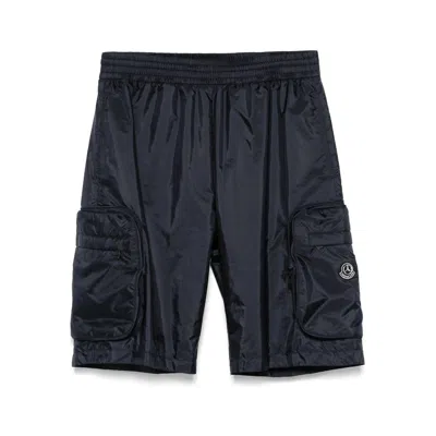 Moncler Mercedes Benz Polyester Shorts In Blue