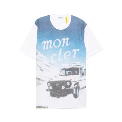 Moncler Mercedes Benz T-shirts In White