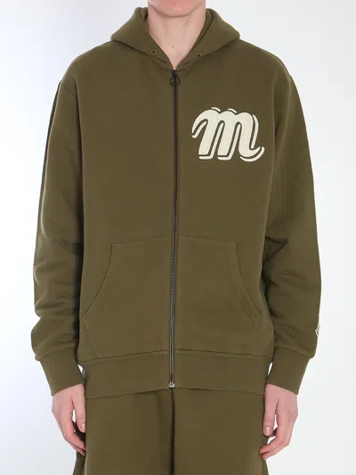 Moncler Mercedes Embroidered Hoodie In Green