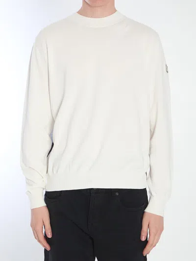 Moncler Mercedes Printed Sweater In White