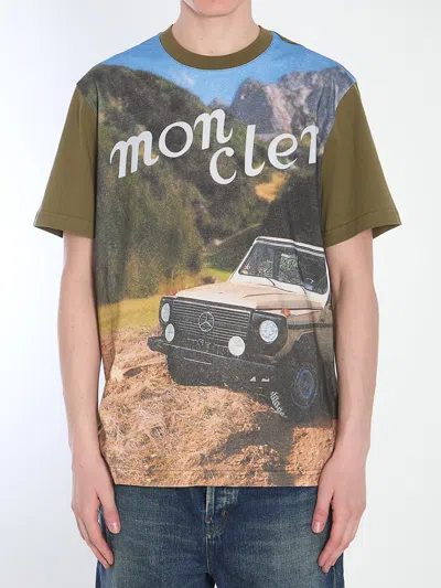 Moncler Mercedes Printed T-shirt In Green