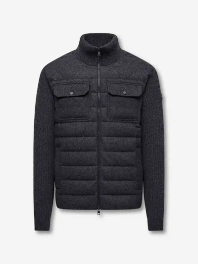 MONCLER MONCLER QUILTED ZIPPER CARDIGAN