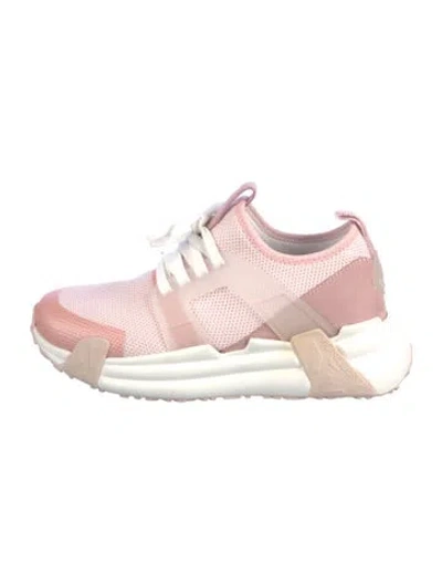 Pre-owned Moncler Mesh Athletic Sneakers In Pink