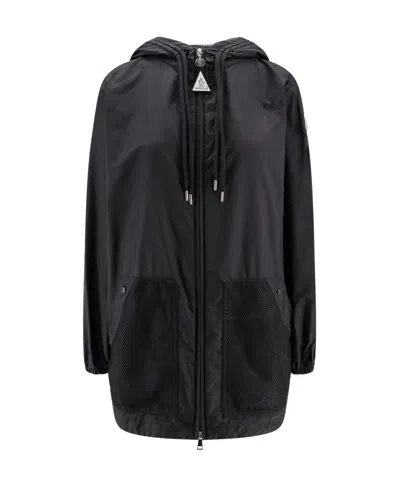 MONCLER MONCLER MESH PANELLED ZIP-UP HOODED JACKET