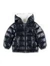 Moncler Mesles Hooded Down Puffer Jacket For Kids In Black