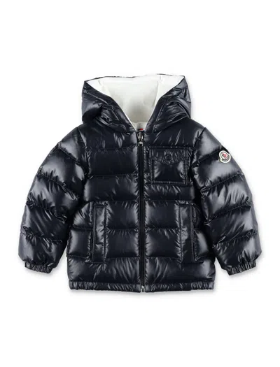 Moncler Mesles Hooded Down Puffer Jacket For Kids In Black