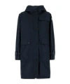 Moncler Midnight Blue Cotton Blend Meudon Parka In Blue