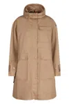 Moncler Down Jackets In Beige