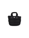 Moncler Micro Shoulder Bag With Quilted Design And Removable Strap In Black
