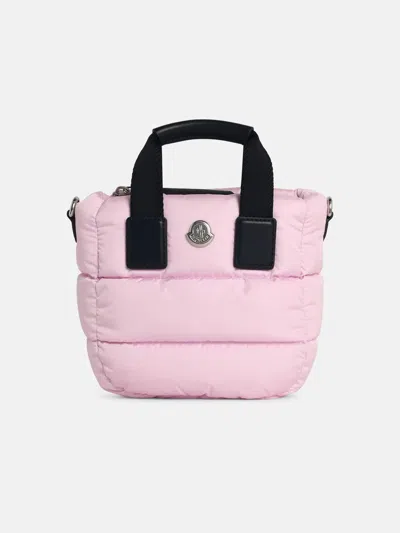 Moncler 'micro Caradoc' Light Pink Polyamide Tote Bag