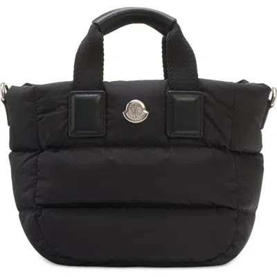 Moncler Micro Caradoc Puffer Crossbody Tote In Black