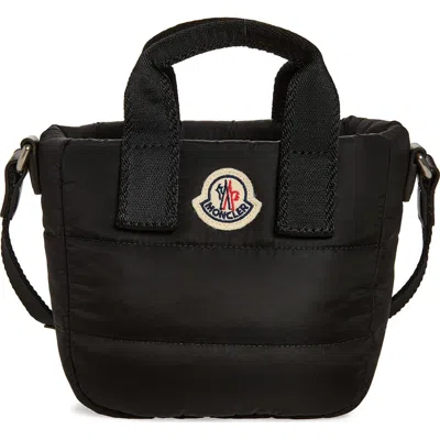 Moncler Micro Caradoc Puffer Tote In Black