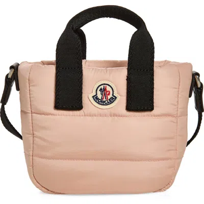 Moncler Micro Caradoc Puffer Tote In Pink