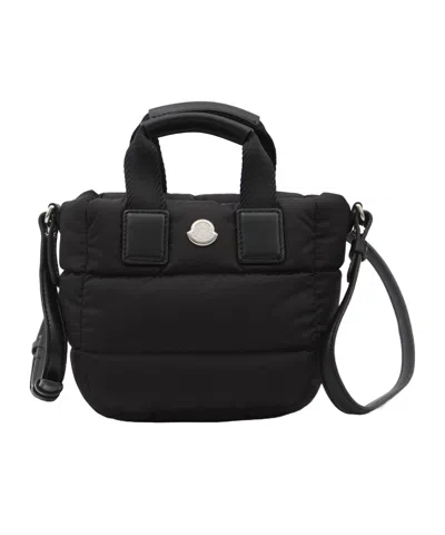 Moncler Micro Caradoc Shoulder Bag In Black