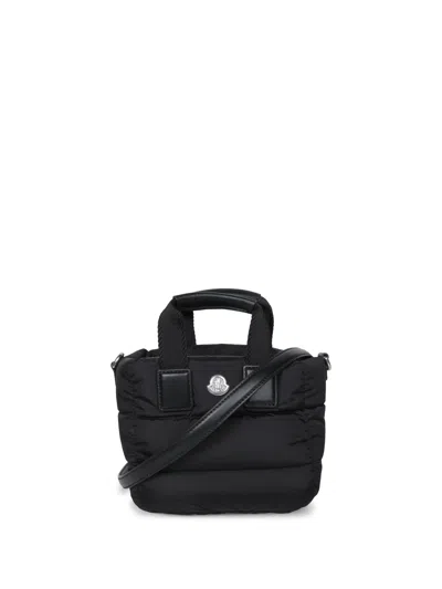 Moncler Micro Caradoc Shoulder Bag In Black