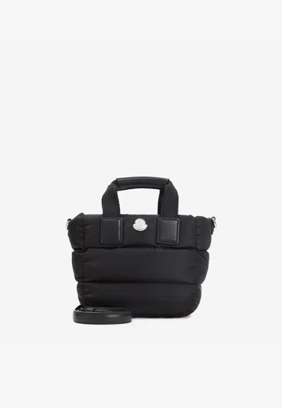 Moncler Micro Caradoc Shoulder Bag In Black