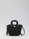 Moncler Micro Shoulder Bag With Quilted Design And Removable Strap In Black