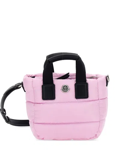 Moncler Micro Caradoc Tote Bag In Pink